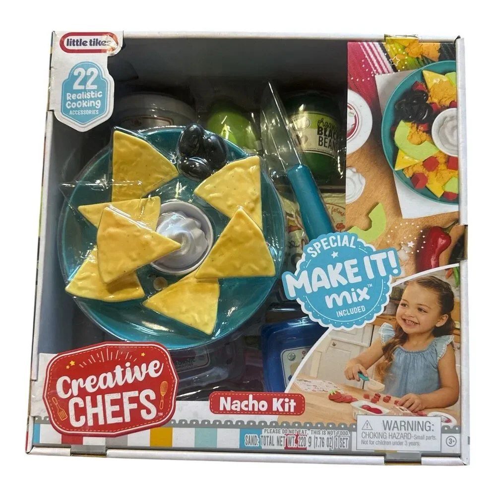 Little Tikes Creative Chefs Nacho Kit 22 Pc Make-It Mix Pretend Play NEW